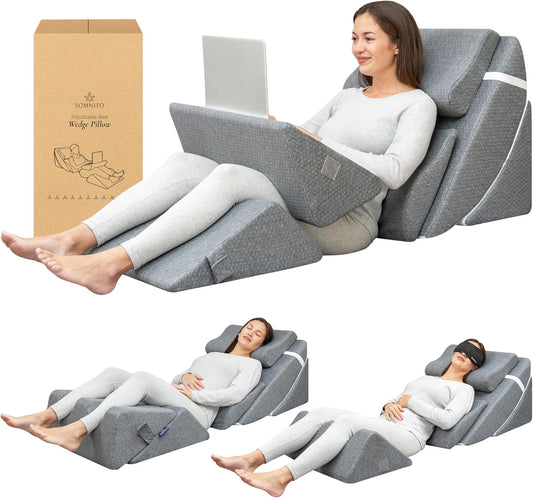 SOMNITO™ Adjustable Bed Wedge Pillow